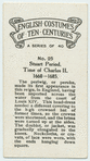 Stuart period. Time of Charles II. 1660-1685.
