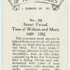 Stuart period. Time of William and Mary. 1689-1702.