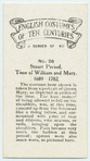 Stuart period. Time of William and Mary. 1689-1702.