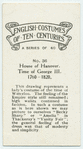 House of Hanover. Time of George III. 1760-1820.