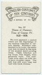 House of Hanover. Time of George IV. 1820-1830.