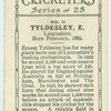 Tyldesley, E.