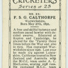 F.S.G. Calthorpe.