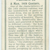 A man, 14th century.