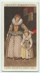 Lady and child, about 1600.