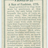 A man of fashion, 1775.