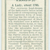 A lady, about 1780.