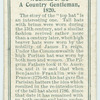 A country gentleman, 1820.