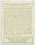 A sculptor, fourteenth century.