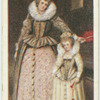 Lady and child, about 1600.