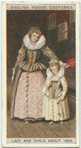 Lady and child, about 1600.