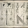Scene with sacred bull, sema-symbol, and the gods Haroeris and Thoth