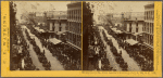 Montgomery St., from Austin's Building, July 4, '65, S.F.