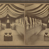 Interior view of Peabody funeral car.