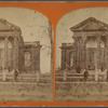 High school, 1875, site of Lord Percy's cannon, to protect retreating British troops, 1775.