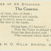 The courses.