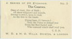 The courses.