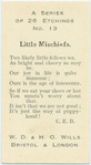 Little mischiefs.