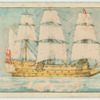 Charles I. 1625-1649. [The warship "Sovereign of the Sea.]