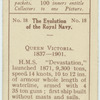 Queen Victoria. 1837-1901. [H.M.S. Devastation.]