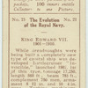 King Edward VII. 1901-1910. [The battlecruiser "Invincible"].