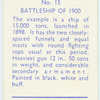 Battleship of 1900.
