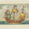 A four-masted warship of the Elizabethan navy.