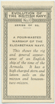 A four-masted warship of the Elizabethan navy.