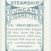 S.S. "Great Britain."