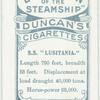 S.S. "Lusitania."