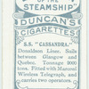 S.S. "Cassandra."