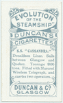 S.S. "Cassandra."