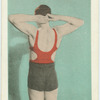 Exercise 6. Stand with arms high above the head and fingers interlocked...