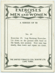 Exercise 19. Leg raising exercise.