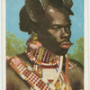 Zulu mit Scheibenfrisur.