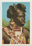 Zulu mit Scheibenfrisur.