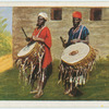 Trommelspieler der Kamerun-Neger.