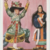 Chinesische Schauspielerpuppen. Der General erzählt seine Abenteuer.