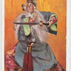 Chinesische Schauspielerpuppen. Der Zauberer.