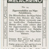 Zigarettenhülsen auf Nipa-Palmblättern.