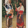 Indianerhäuptling und Frau.