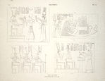 Ibsamboul [Abu-Simbel]. Spéos d'Hathôr. 1, 2. sécos, 3, 4. sanctuaire.