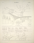 Ibsamboul [Abu-Simbel]. Grand spéos: grande galerie ou vestibule, paroi nord. Rangée supérieure, cinquème tableau vers le centre.