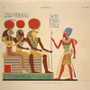 Ibsamboul [Abu-Simbel]. Grand spéos: grande salle, paroi est. Première tableau.