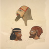 Ibsamboul [Abu-Simbel]. 1. Grand Temple, paroi east; 2. Idem, [...].