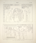 Derri [el-Derr]. Spéos 2-e salle: 1. paroi de droite,  2. paroi de gauche.