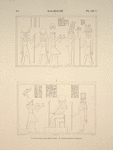 Kalabsché [Kalabsha]. 1. Fond du pronaos deuxième; 2. Second pronaos, paroi est.
