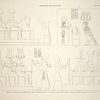 Ghirsché [Gerf Hussein], Kalabsché [Kalabsha]. Ghirsché: 1. Intérieure de la première porte, à droite; 3. Intérieure du spéos, paroi à droite; 4. Idem, paroi à gauche; Kalabsché: 2. Fond du pronaos, paroi à gauche.
