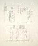 Déboud [Dabod], Beit-Oualli [Beit el-Wali]. 1. Beit-Oualli. Spéos d'Ammon, sanctuaire, à droite de la porte; 2. Même edifice, sanctuaire, à gauche de la porte; 3. Déboud, temple d'Ammon, pronaos, paroi de droite.