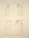 Île de Philée [Philae]. 1, 2, 4. Premier pylône, massif de droite; 3. Côté droit de l'une des portes.
